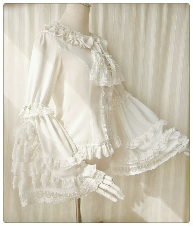 Youlan Lane - Retro Lolita Hime Sleeve Lolita Blouse