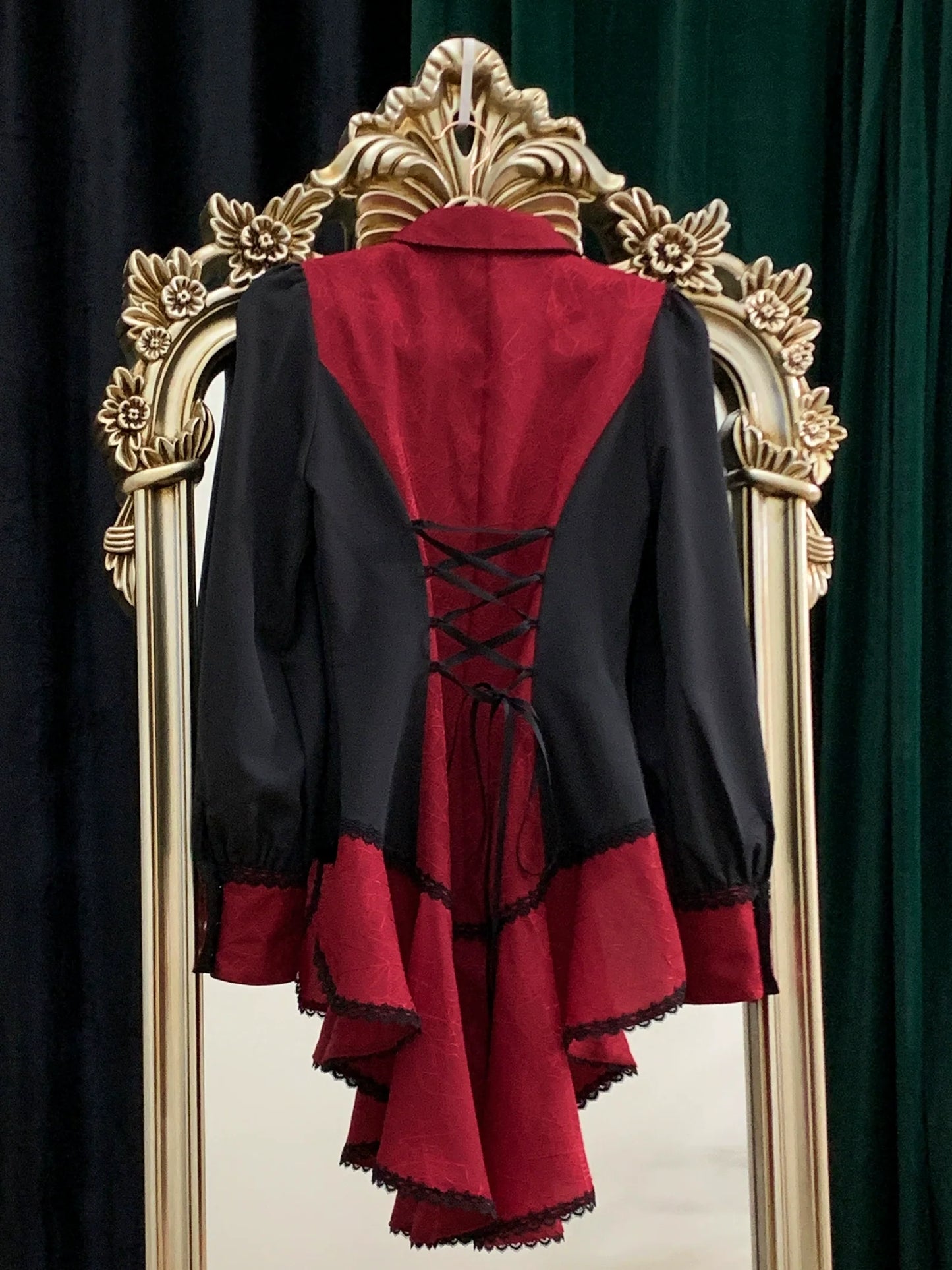 Little Dipper - Cold Rice - Ouji Lolita Shirt With Spiderweb Pattern in Several Versions