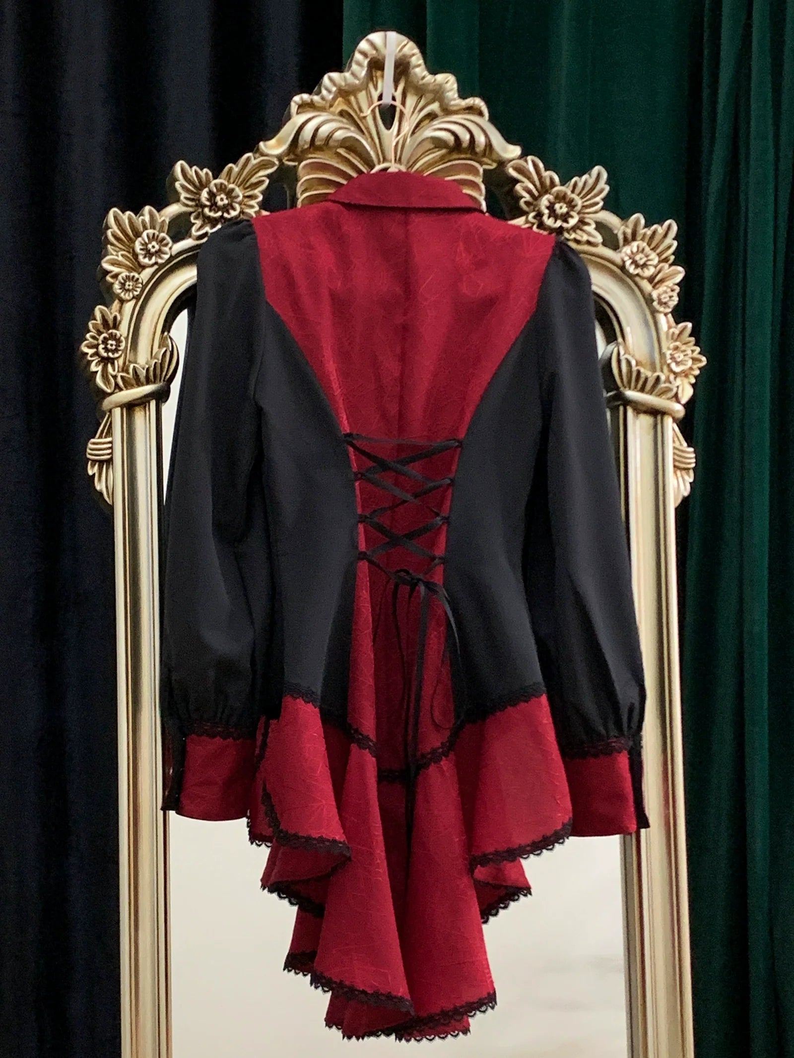 Little Dipper - Cold Rice - Ouji Lolita Shirt With Spiderweb Pattern in Several Versions