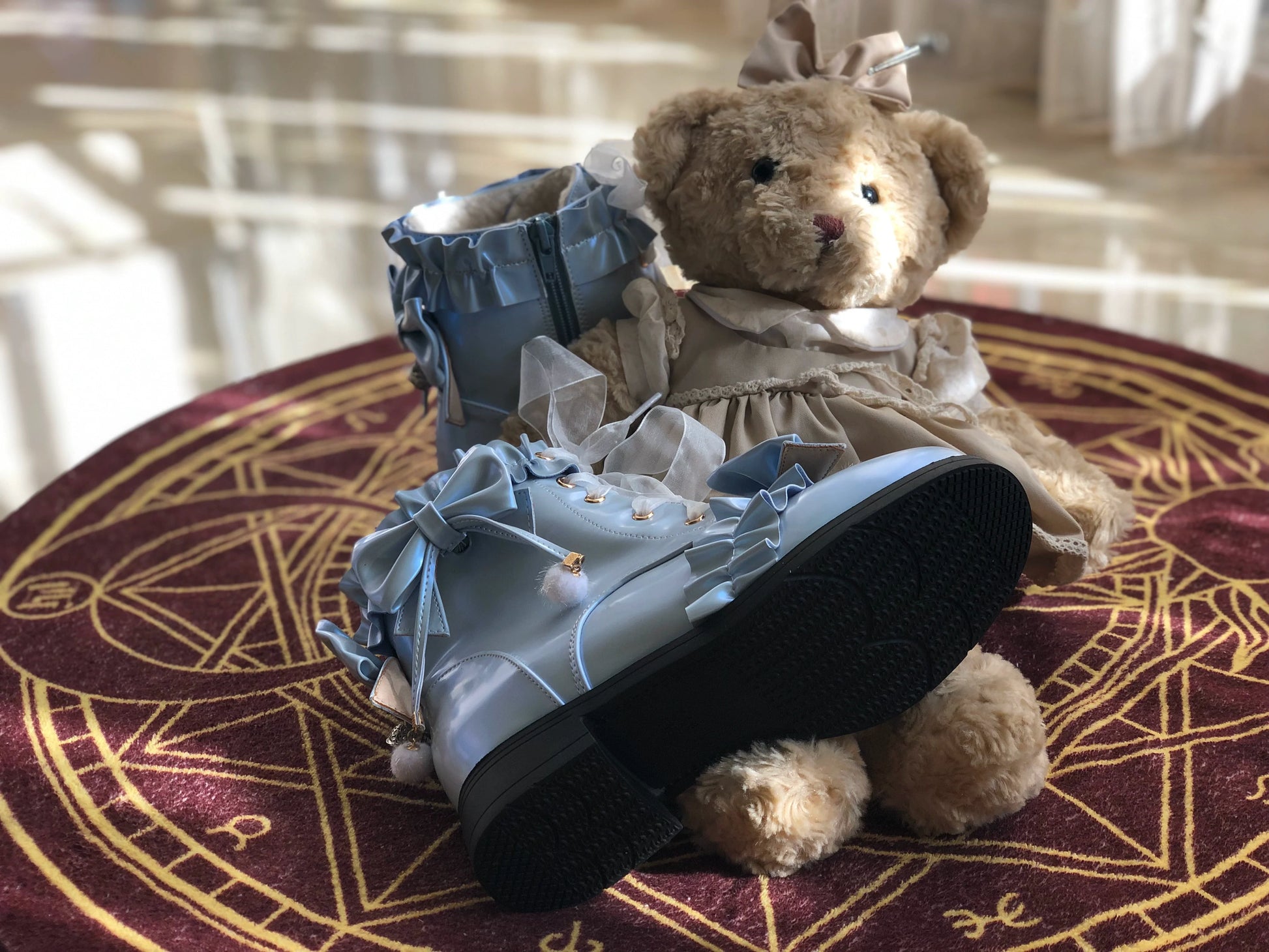 Fairy Godmother - Enthusiastic Ideation - Elegant Lolita Shoes Fleeced Short Martin Boots