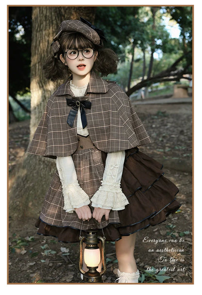 Honey Machine - Little Detective - Gothic Punk Lolita Salopette