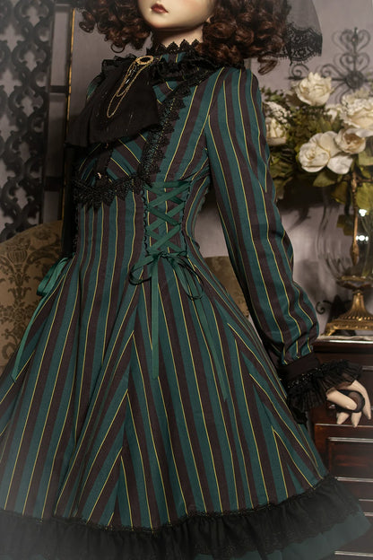 Miss Point - Perintz Manor - Gothic Lolita OP Long Sleeve Retro Lolita Dress