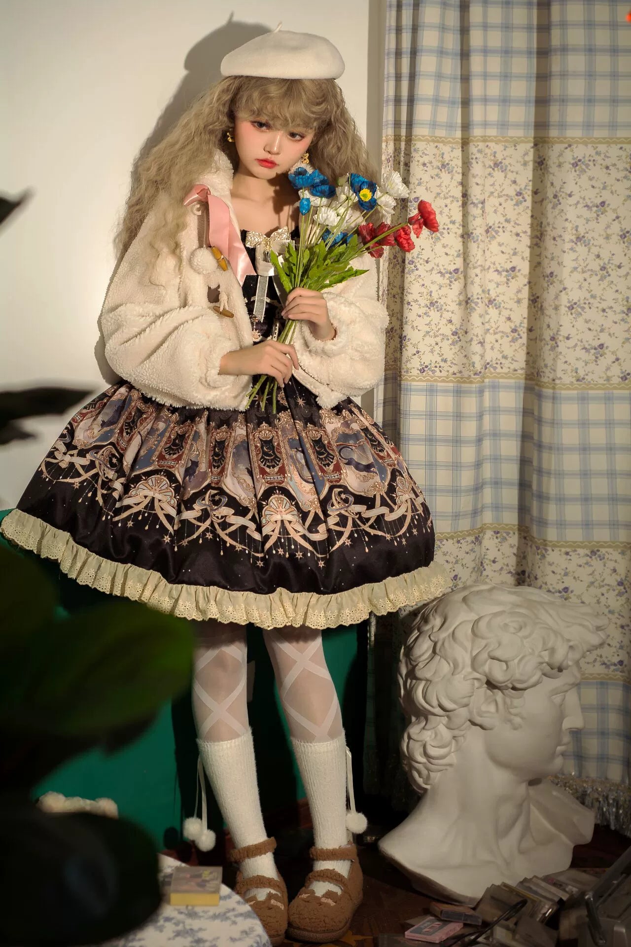 Fairy Godmother - Cute Plush Warm Round Toe Lolita Soft Sole Shoes