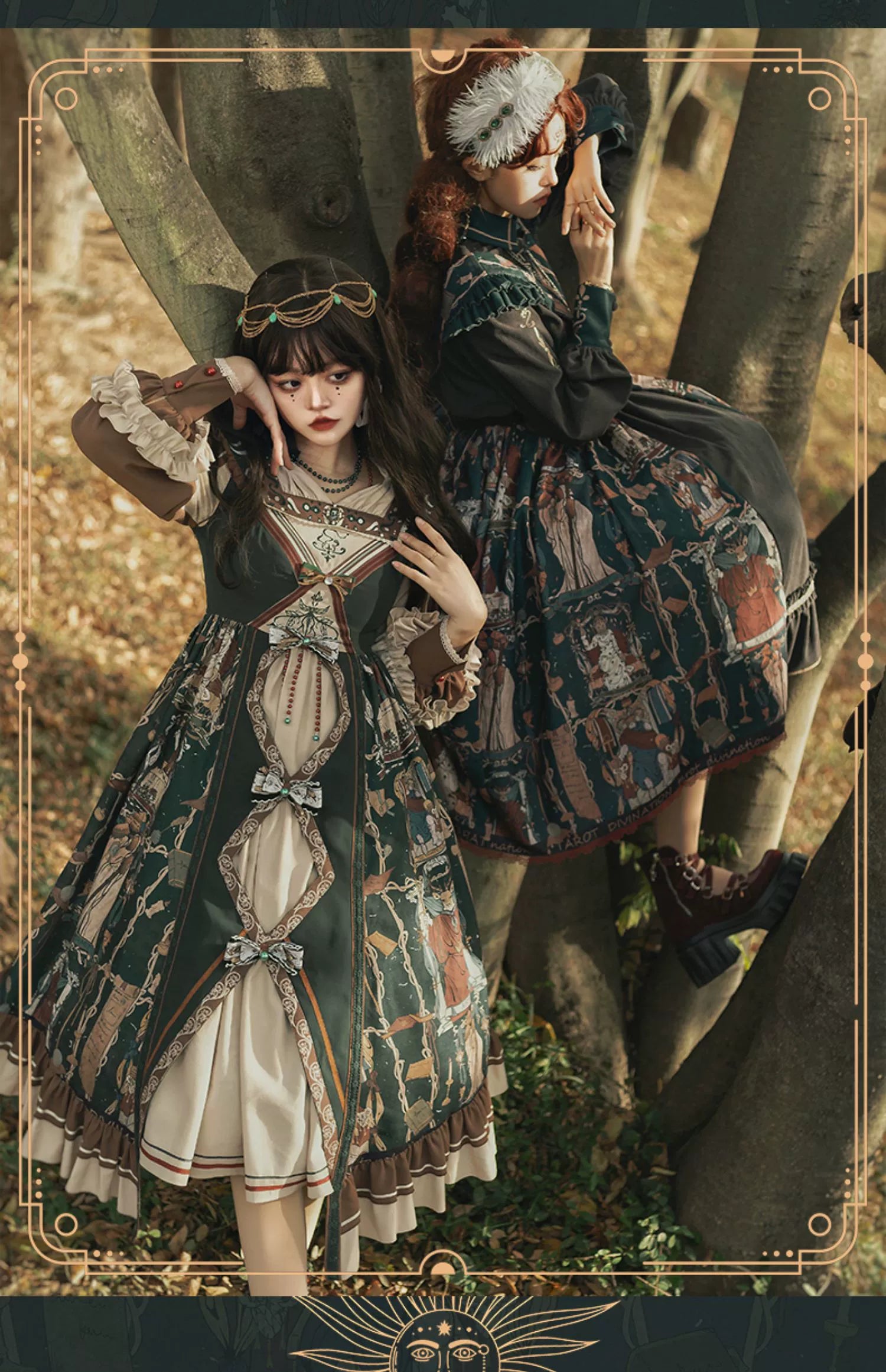 YingLuoFu - Tarot - Elegant Lolita Dress Classicl Court Style Lolita OP Salopette