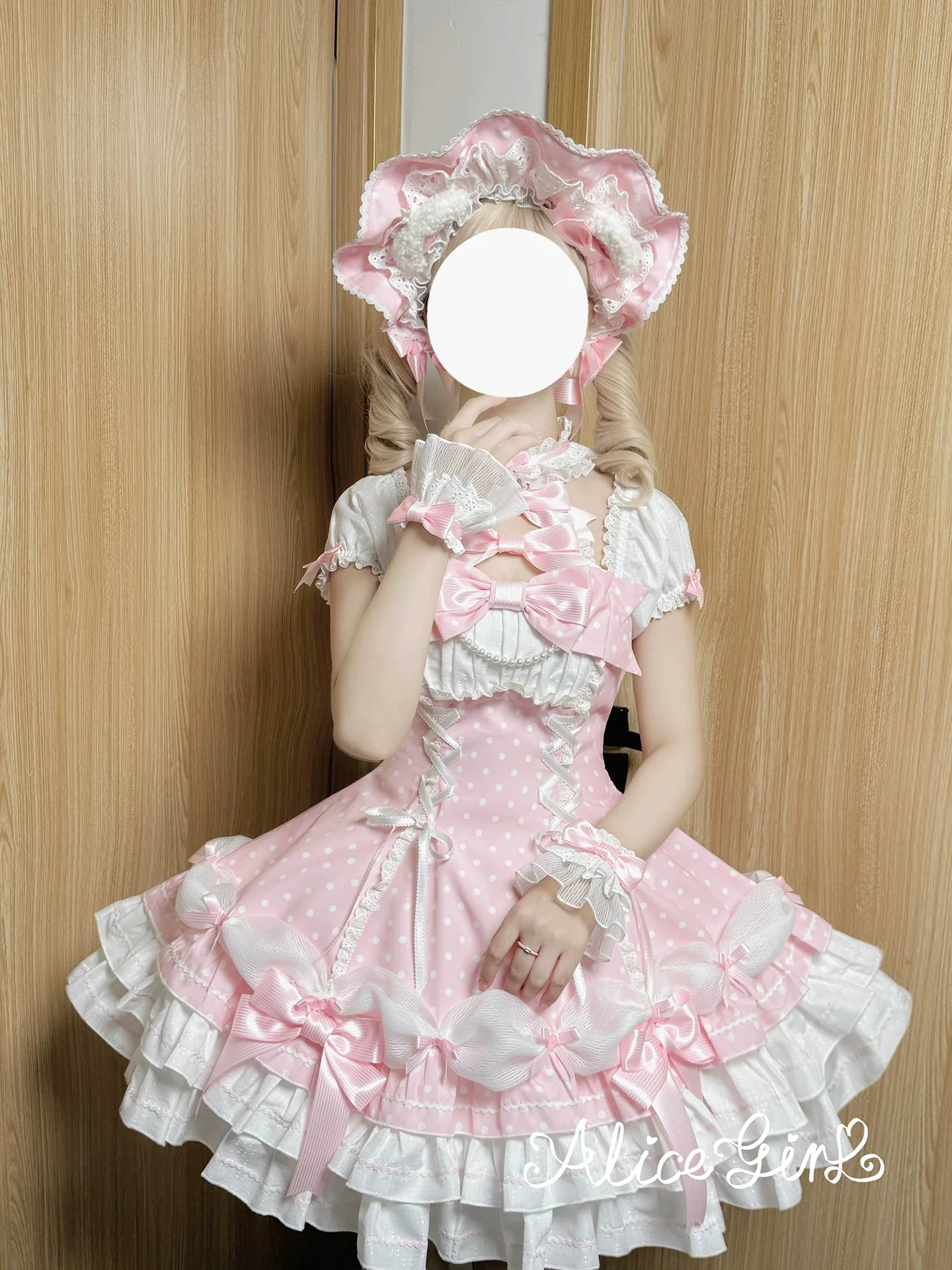 Alice Girl - Old School Polka Dots - Halter Neck Sweet Lolita OP Dress