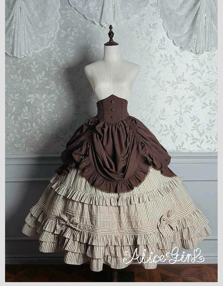 Alice Girl - Duke of Victoria - Classic Lolita SK & Overskirt Set