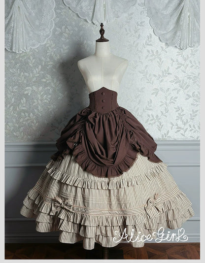 Alice Girl - Duke of Victoria - Classic Lolita SK & Overskirt Set
