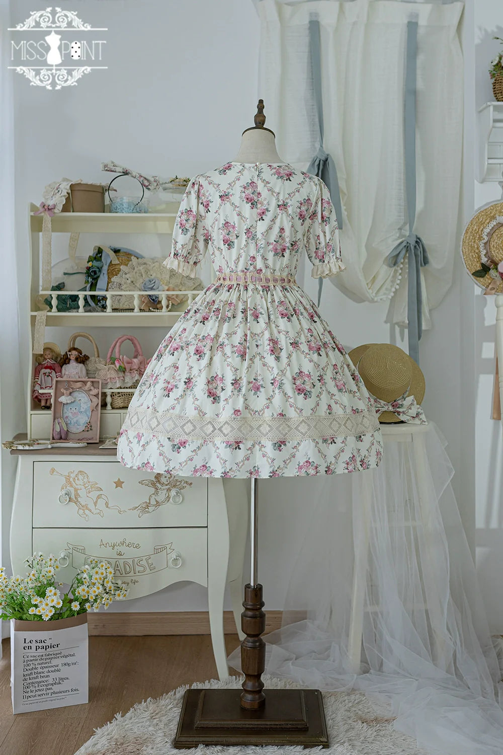 Miss Point - Customized Elegant Lolita OP Dress Cute Daily Girl Short Lolita Dress