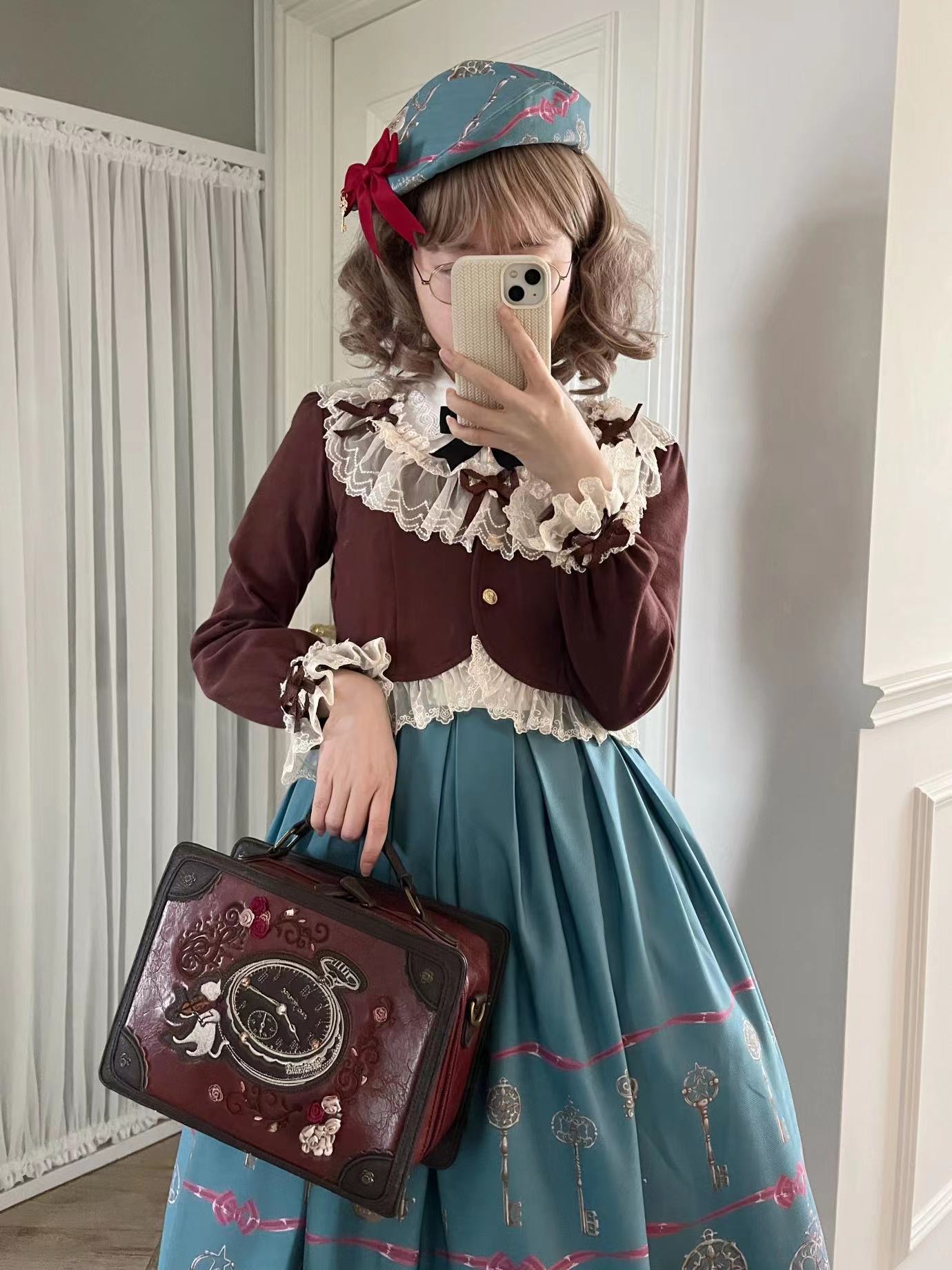 Unideer - Prelude - Elegant Lolita Bolero Jacket with Lace Ruffle Frill