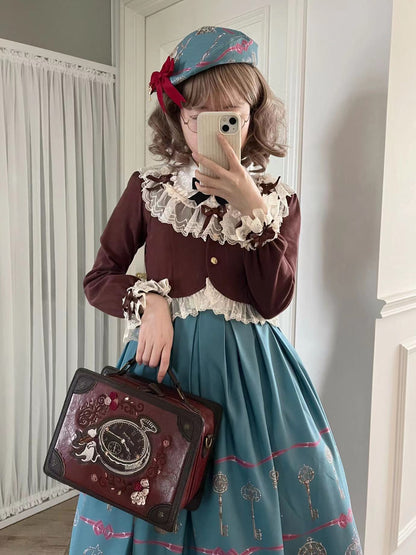 Unideer - Prelude - Elegant Lolita Bolero Jacket with Lace Ruffle Frill