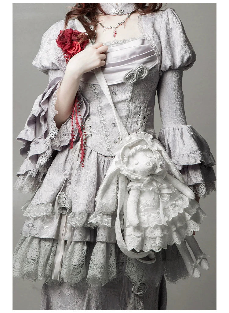 With PUJI - Puppet Box - Kawaii Lolita Bag Lamb Kitten Detachable Bag Dress Hat