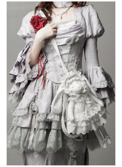 With PUJI - Puppet Box - Kawaii Lolita Bag Lamb Kitten Detachable Bag Dress Hat