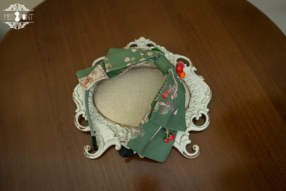 Miss Point - Forest Lolita Small Straw Hat Clip KC Accessory