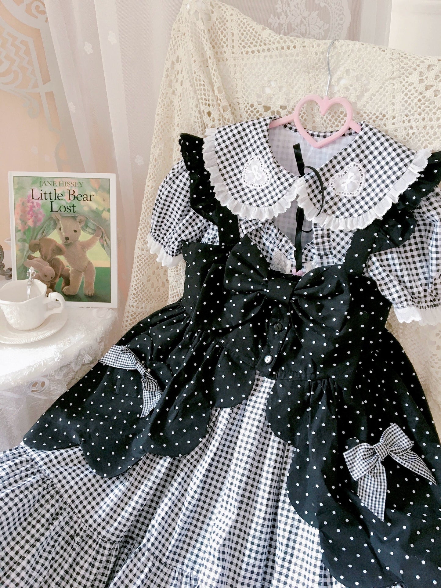 Fluff Mollie - Bean Breakfast - Sweet Lolita Overskirt Daily Daily Petaled Skirt