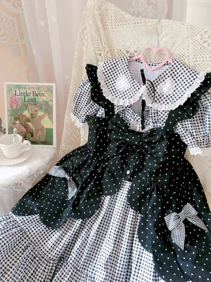 Fluff Mollie - Bean Breakfast - Sweet Lolita Overskirt Daily Daily Petaled Skirt
