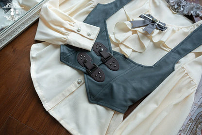 Miss Point - Demon Hunter's Diary - Gothic Lolita PU Leather Vest