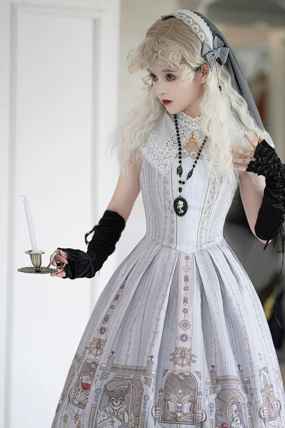 Miss Point - Demon Hunter's Diary - Lolita Accessories Hat KC Necklace Brooch Waistband