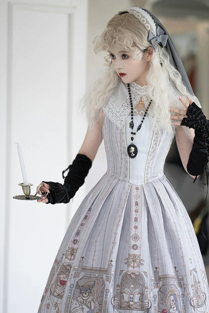 Miss Point - Demon Hunter's Diary - Lolita Accessories Hat KC Necklace Brooch Waistband