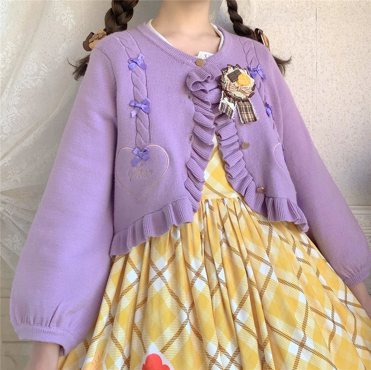 Dark Star Island - Sugar Frost - Sweet Lolita Cardigan Knit Embroidered Sweater