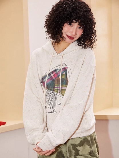 Hooded embroidered sweatshirt【s0000006559】