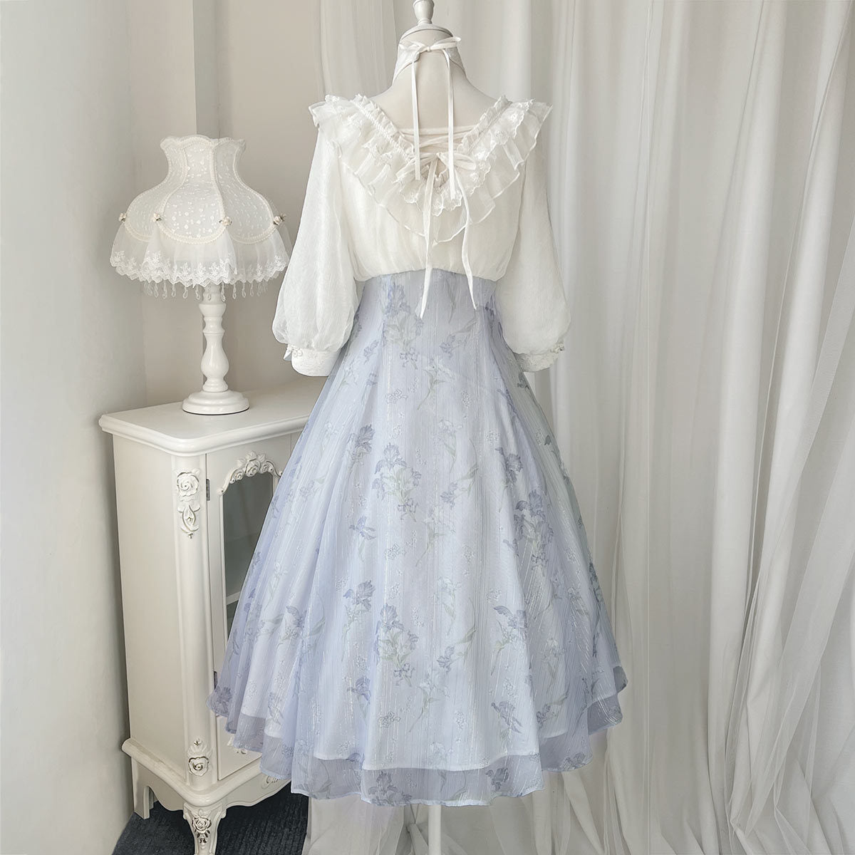 Cornfield Lolita - Iris Dream - Elegant Lolita Dress Short Sleeve OP