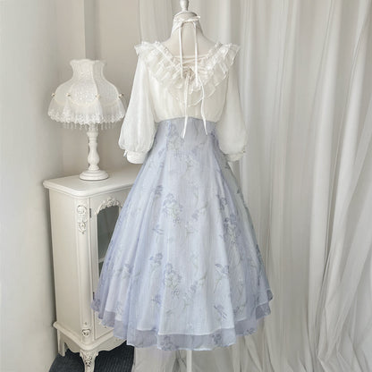 Cornfield Lolita - Iris Dream - Elegant Lolita Dress Short Sleeve OP