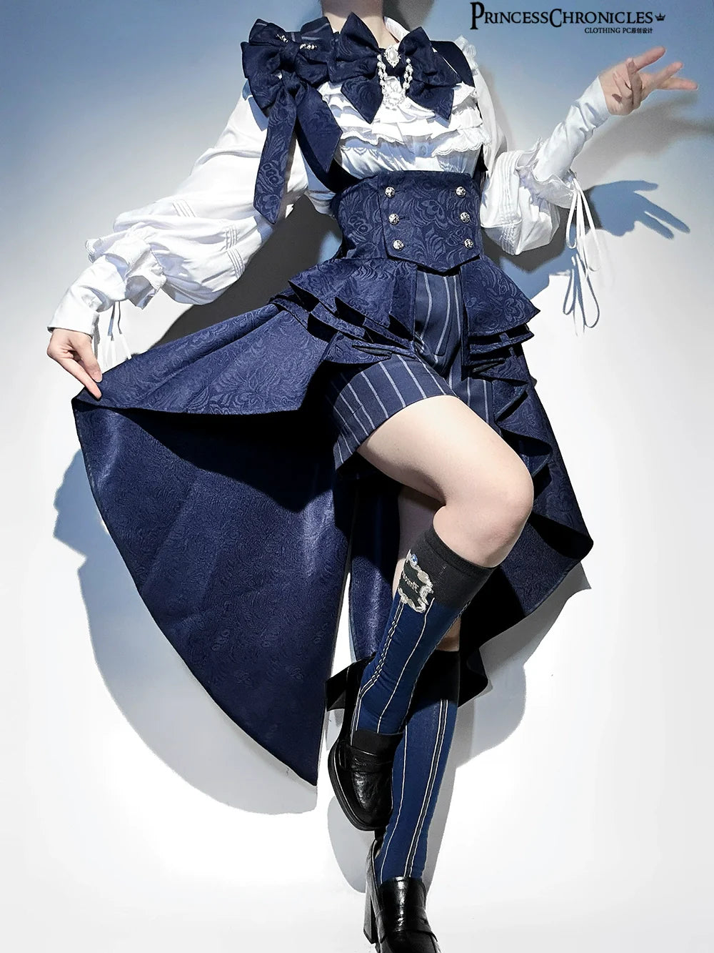 Princess Chronicles - Rabbit Theater - Ouji Lolita Suspender Waistband Shorts Set