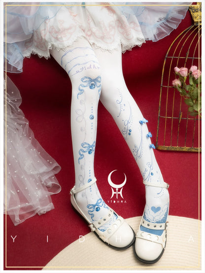 Yidhra - Frutomo - Sweet Lolita Printed Pantyhose