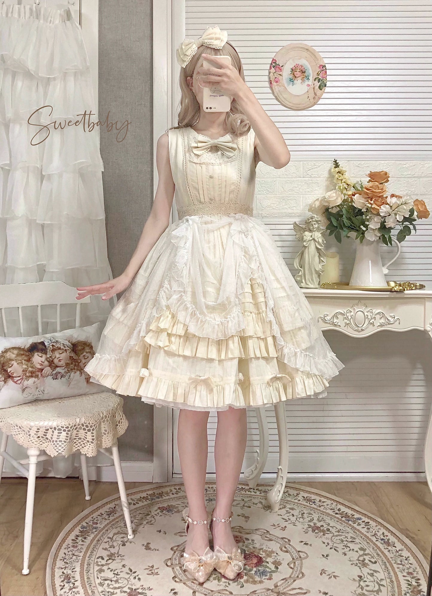 Strawberry Witch - Elegant Lolita Jumper Dress Solid Color JSK