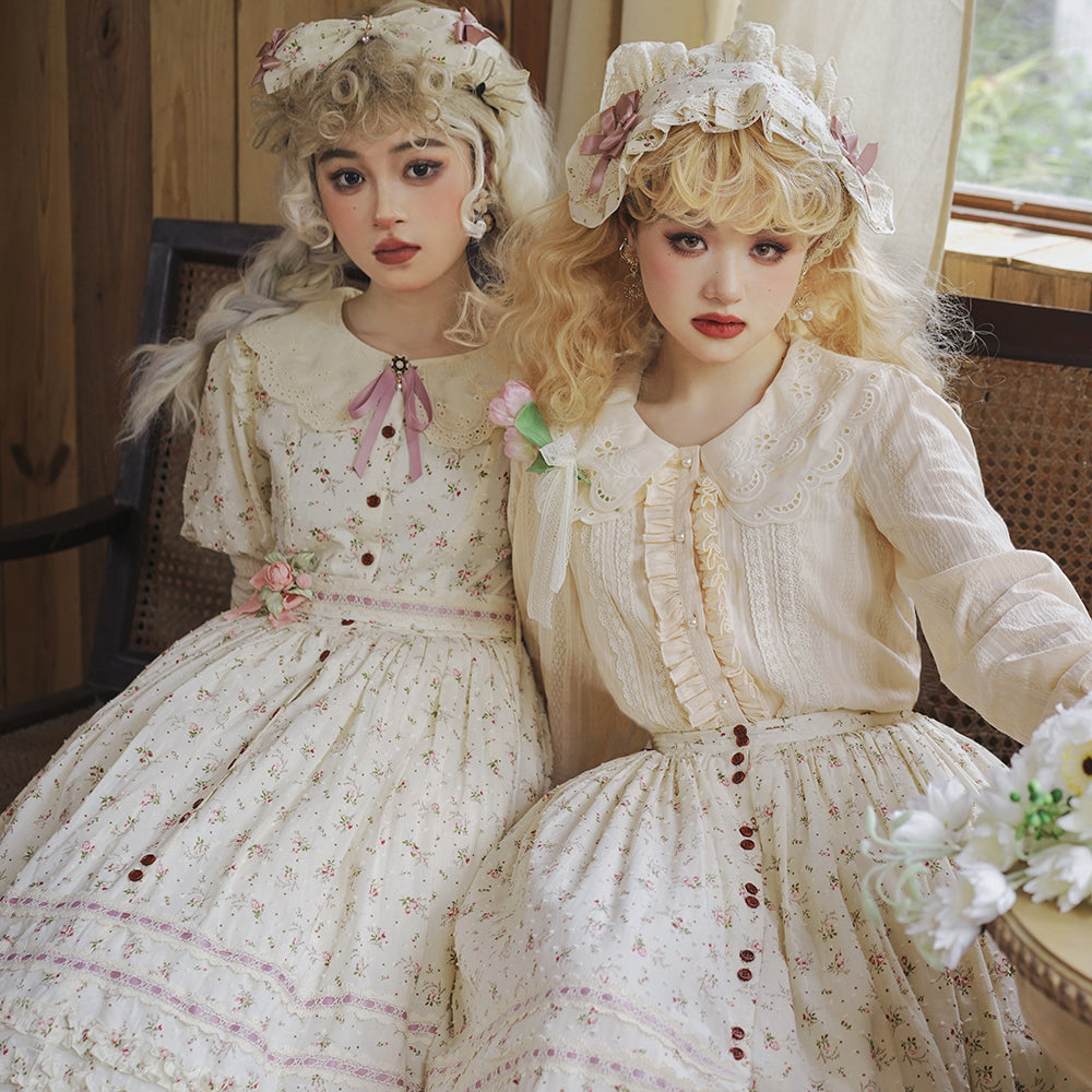 Miss Point - Flower and Alice - Idyllic Retro Floral Country Lolita SK