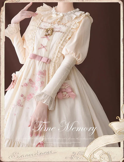 Time Memory - Cozy and Warm - Elegant Lolita Shirt Slimming Mutton Sleeves Blouse