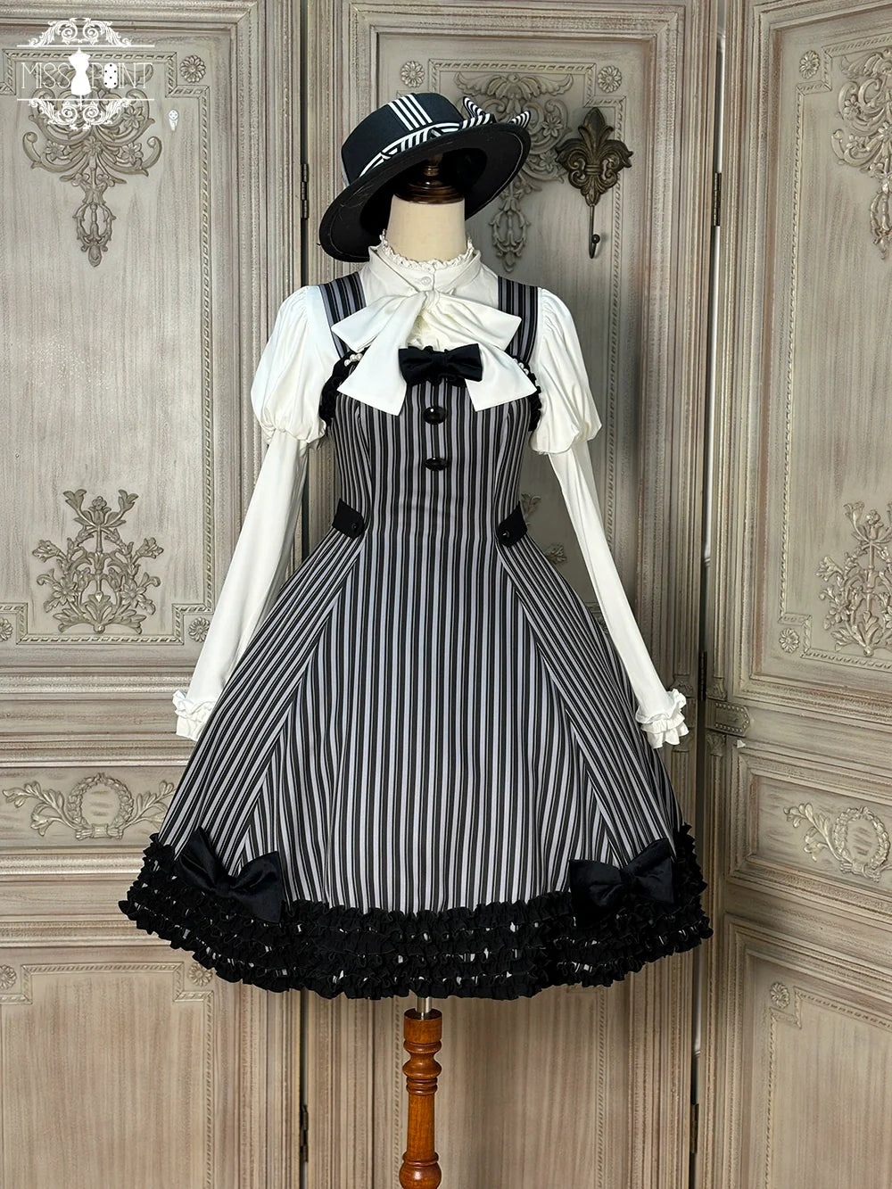 Miss Point - Classic Lolita JSK Customized Stripe Lolita Dress