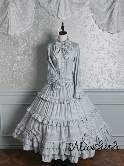 Alice Girl - Duke of Victoria - Classic Lolita Striped Blouse