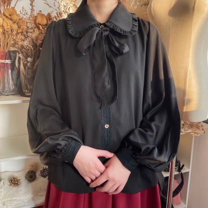 YuanSu - Mayer's Whisper - Vintage Lolita Large Sleeve Blouse