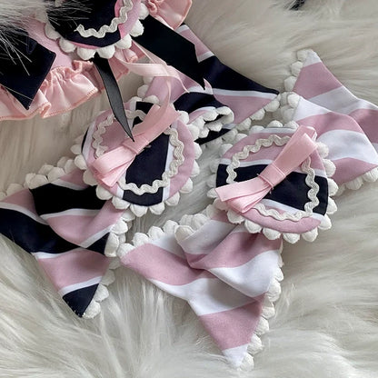 Sakurahime - Werid Theatre - Sweet Lolita Blackpink Stripe OP