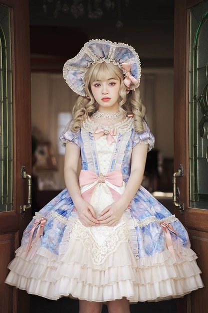 Alice Girl - Angel Heart - Sweet Lolita OP Dress, Tiered Ruffles