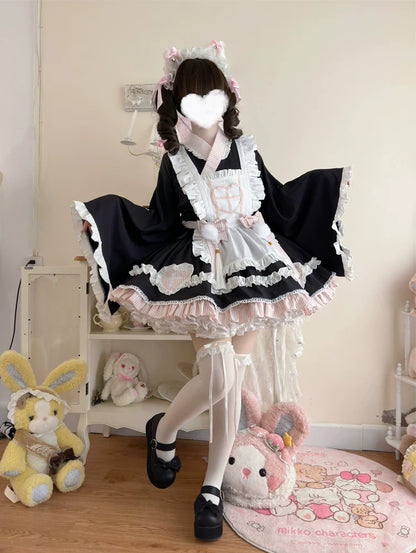 Hanguliang - Sweet Meow Nurse - Maid Lolita Skirt Set Kawaii Lolita Dress