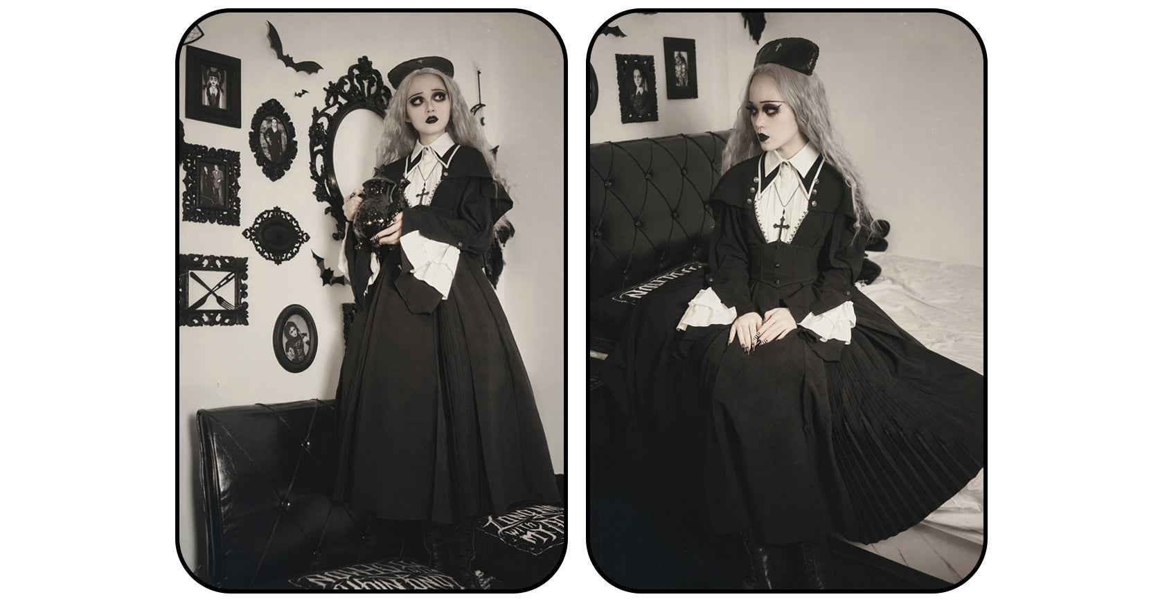 Susin Lolita - Cross Praise - Nun Style Gothic Lolita Dress and Blouse