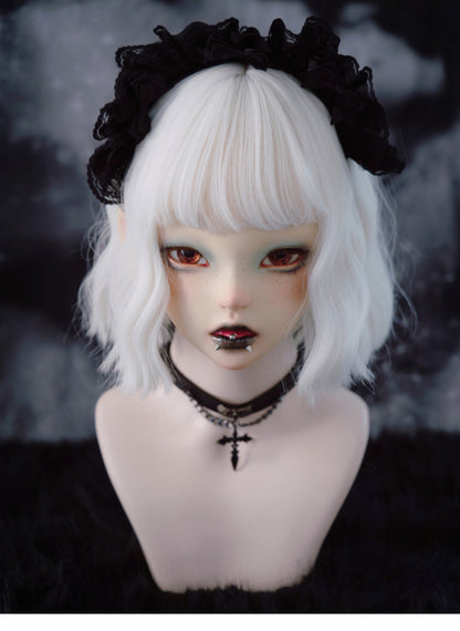 Strange Sugar - Gothic Lolita Lace Black Headband