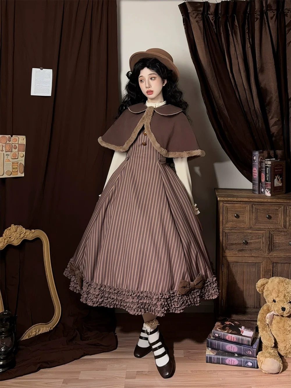 Miss Point - Classic Lolita JSK Customized Stripe Lolita Dress