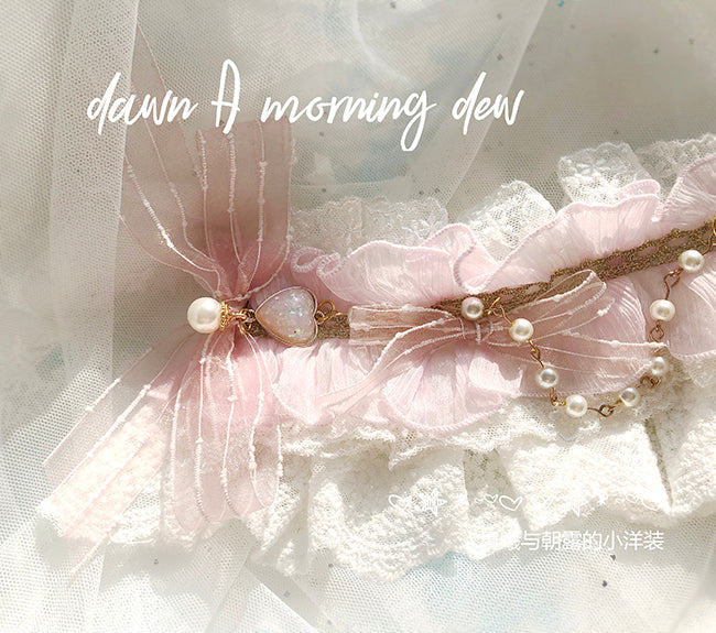 Dawn and Morning - Flower Wedding Lolita Accessories Headdress Set