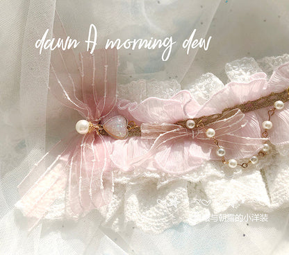 Dawn and Morning - Flower Wedding Lolita Accessories Headdress Set