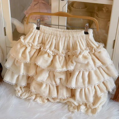 Sugar Girl - Cotton Lolita Bloomer, Loose Ruffled Hem Petticoat