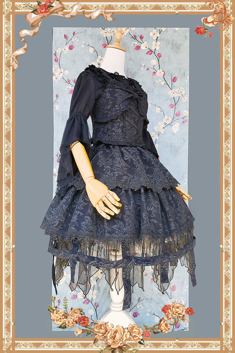 Infanta - Witch's Apprentice - Gothic Lolita Split Type Black Suit