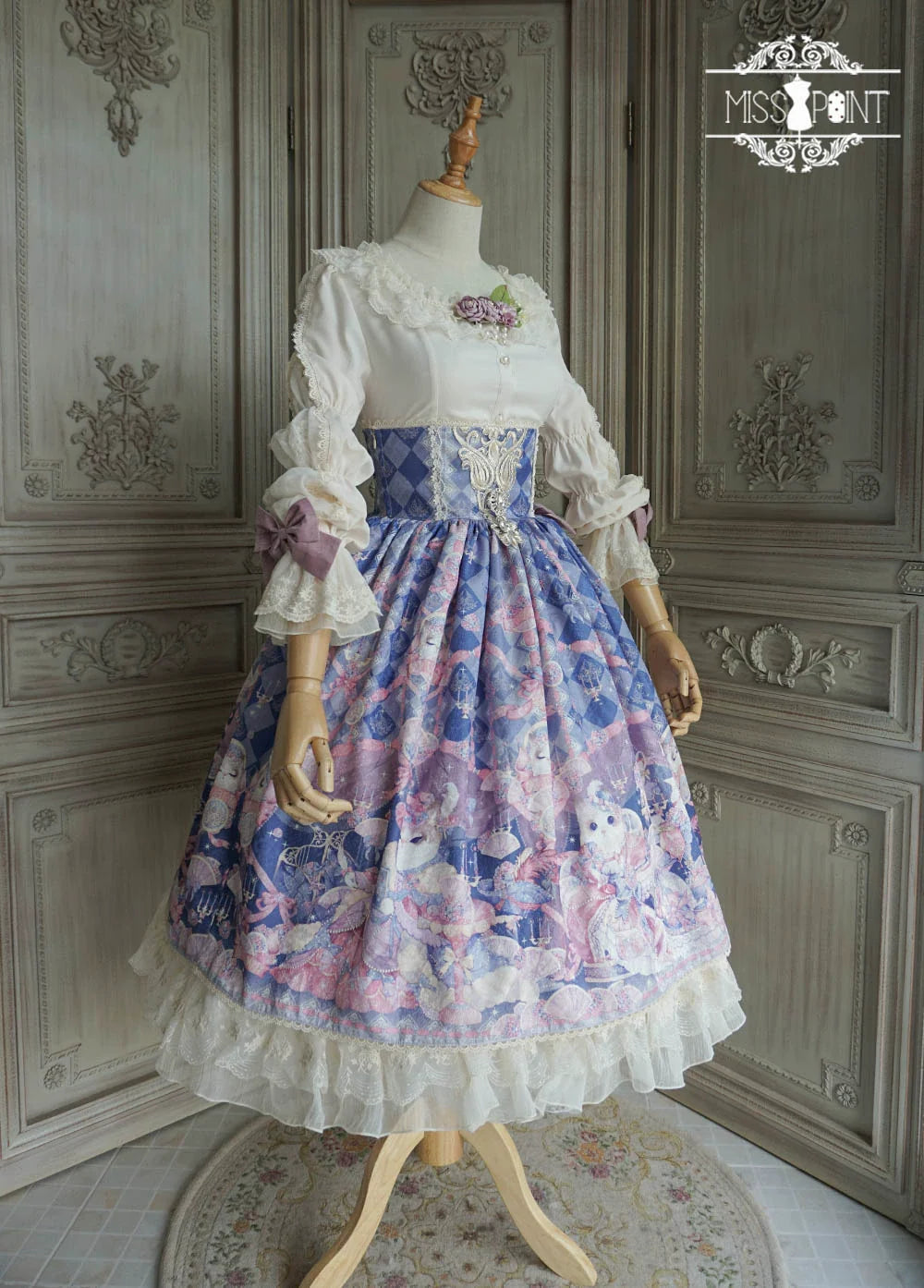 Miss Point - Elizabeth Meow - Classic Lolita Blouse Lotus Root Sleeve Lolita Shirt