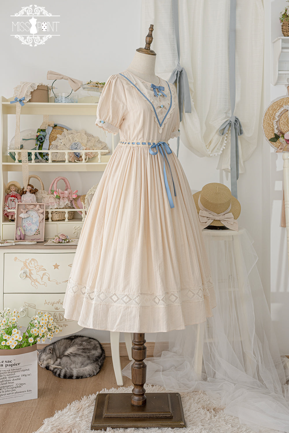 Miss Point - Happy Summer Elegant Lolita Floral OP Dress
