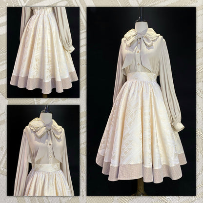 YuanSu - Mayer's Whisper - Vintage Lolita Large Sleeve Blouse