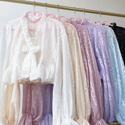 Sakurada Fawn - Chiffon Puff Sleeve Lolita Cardigan