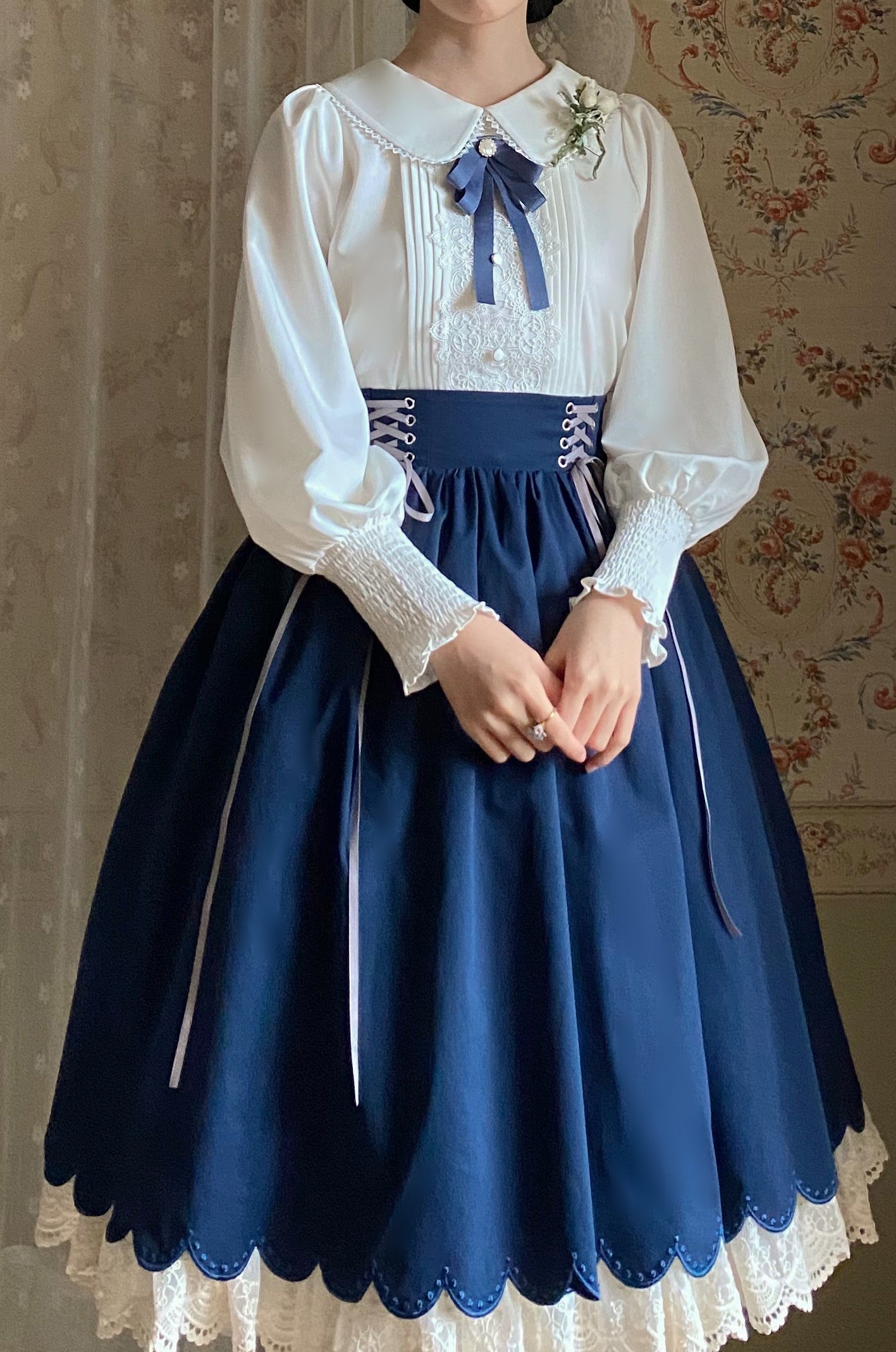 EESSILY - Countess's Autumn Tour - Retro Lolita Embroidery Long SK