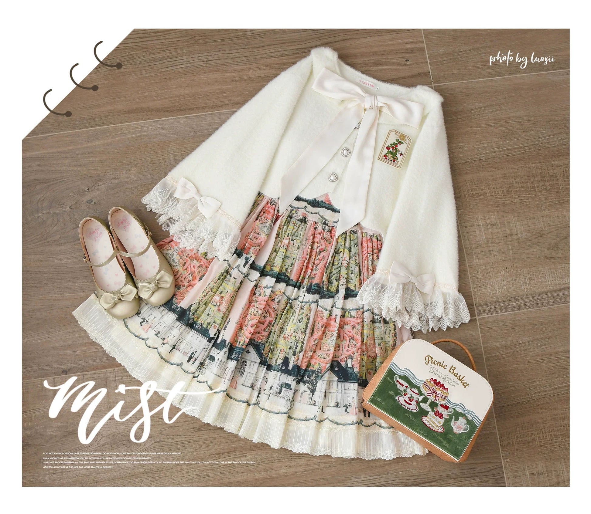 MIST - Qian's Letter - Sweet Lolita Sweater Winter Cardigan Coat
